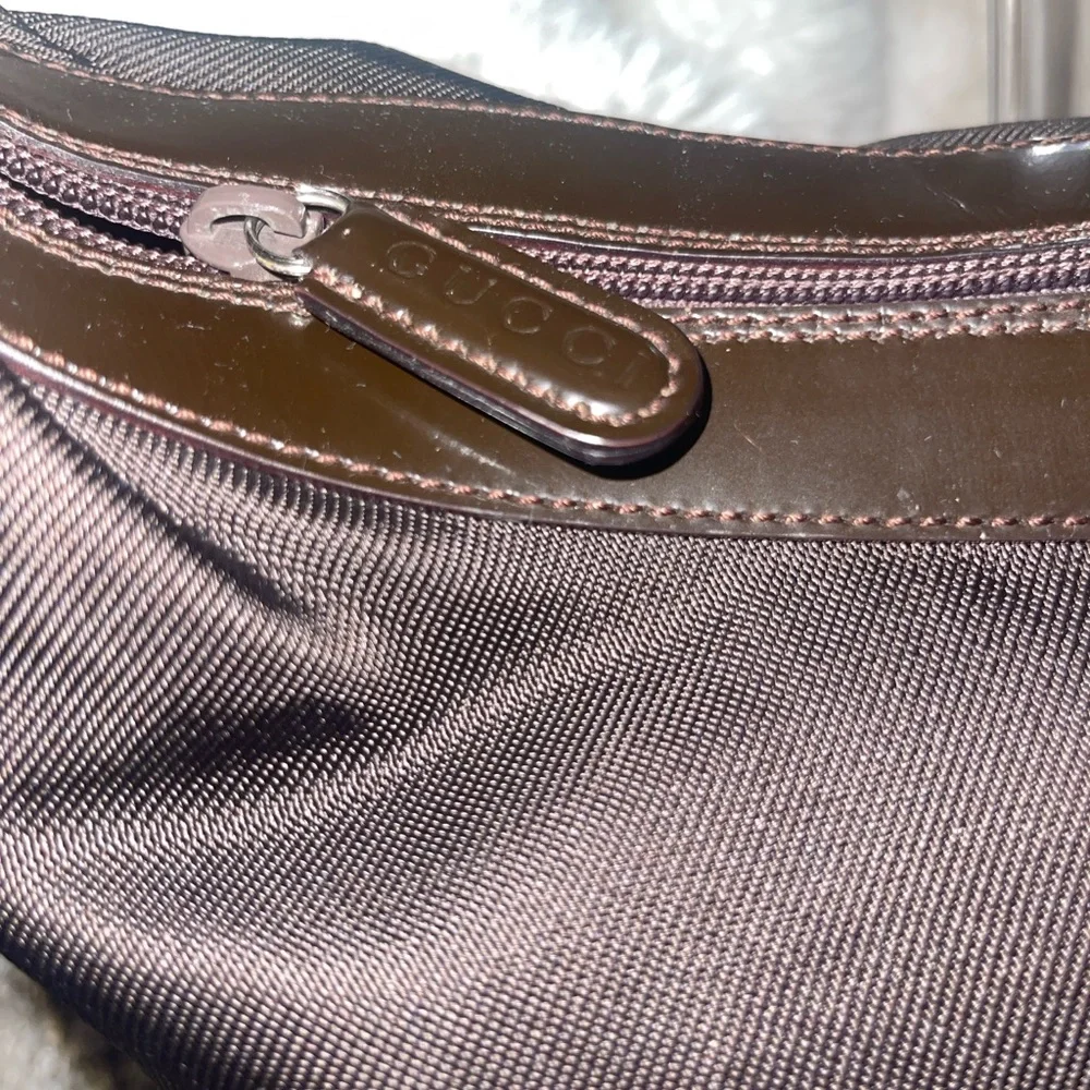 Gucci Vintage Nylon Bamboo Handle Hobo Bag - Picture 4 of 14